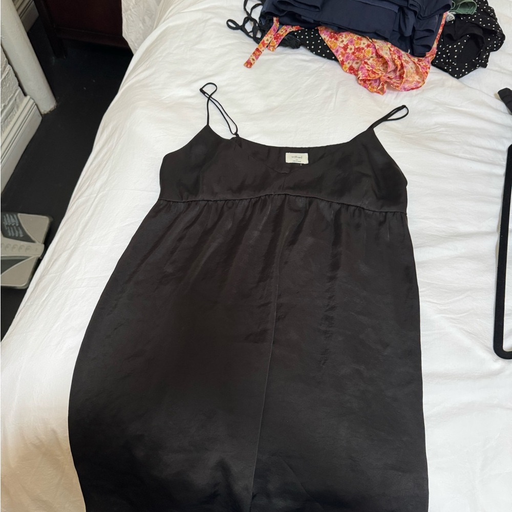 Wilfred Black Mini Dress Aritzia